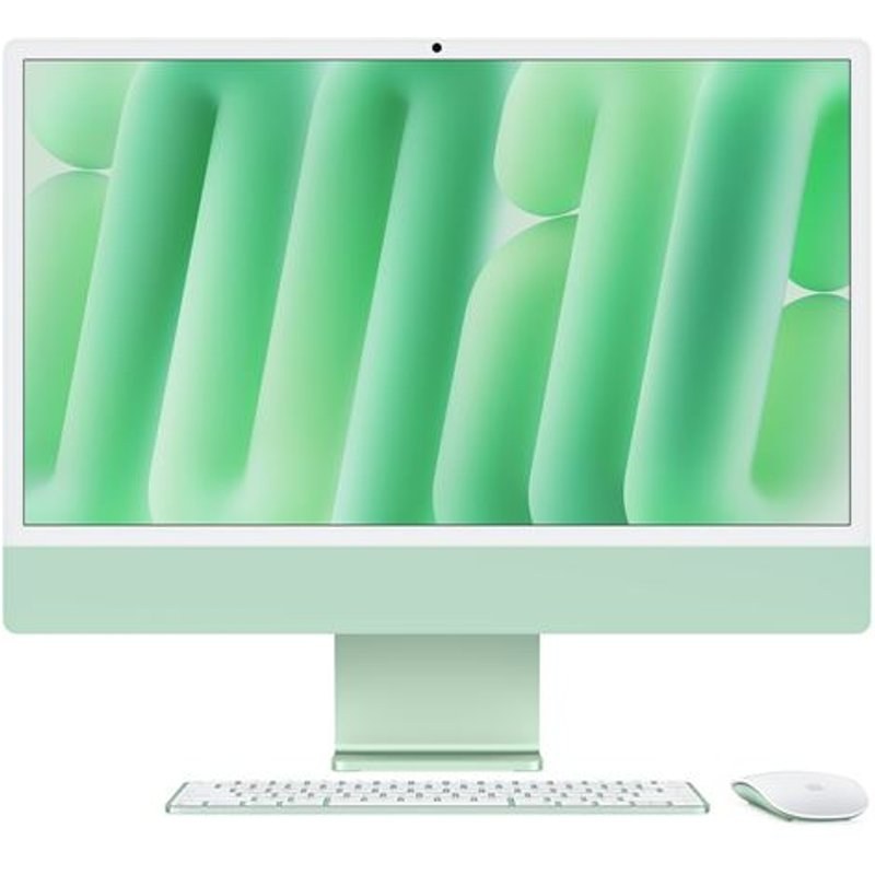 Apple iMac 24" écran retina 4,5K 256 Go 16 Go RAM Puce M4 CPU 8 cœurs GPU 8 cœurs Vert