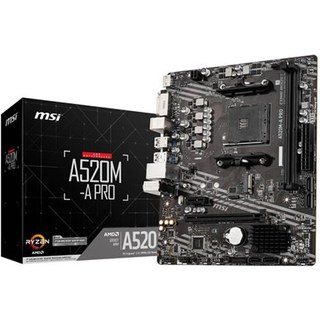 Carte mère MSI A520M-A PRO micro ATX Socket AM4 Chipset AMD A520