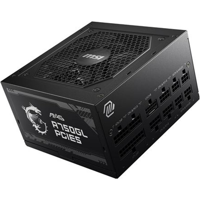 Alimentation PC modulaire MSI MAG A750GL PCIE5 750W 80 PLUS Gold noir