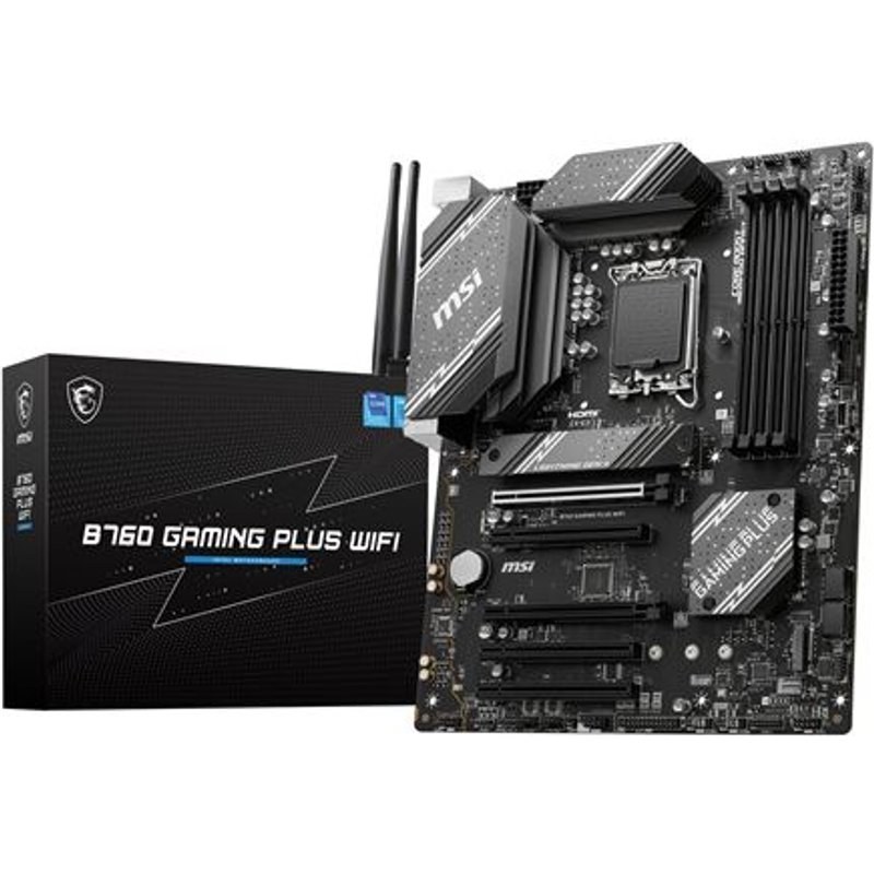 Carte mère MSI B760 GAMING PLUS Wi-Fi ATX Socket LGA1700 Chipset Intel B760