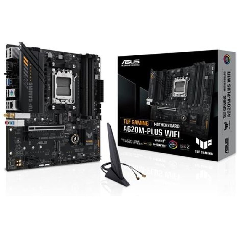Carte mère ASUS TUF GAMING A620M-PLUS Wi-Fi micro ATX Socket AM5 Chipset AMD A620