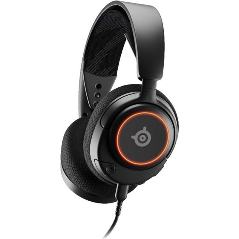 Casque- Micro Gaming filaire SteelSeries Arctis Nova 3 Noir et orange