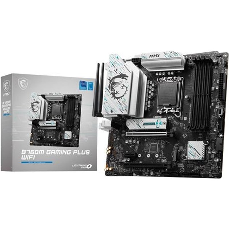 Carte mère MSI B760M GAMING PLUS Wi-Fi micro ATX Socket LGA1700 Chipset Intel B760