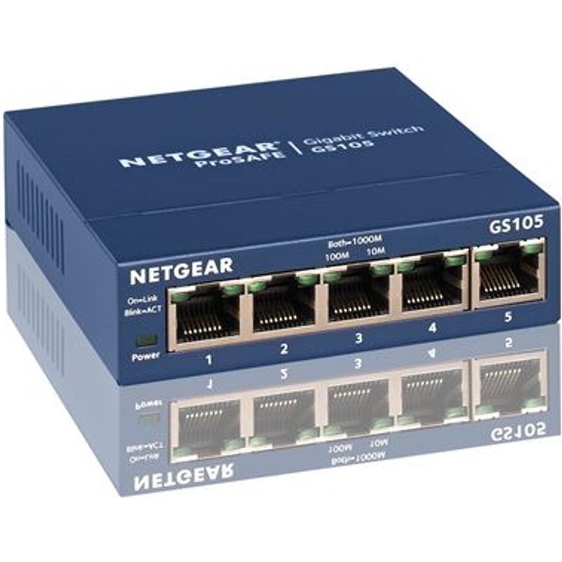 Switch réseau RJ45 NetGear 5 ports gigabit GS105GE