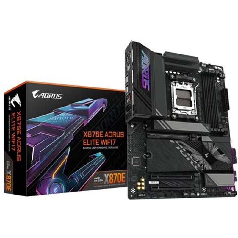 Carte mère Gigabyte X870E AORUS ELITE WIFI7 ATX Socket AM5 Chipset AMD X870E