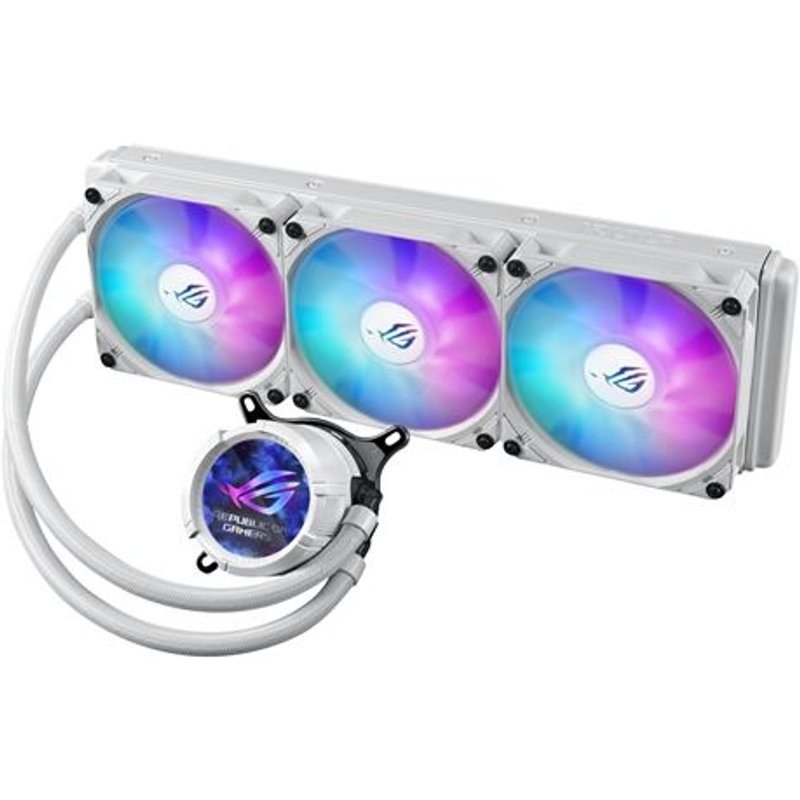 Kit Watercooling CPU ASUS ROG STRIX LC III LCD 360 ARGB blanc