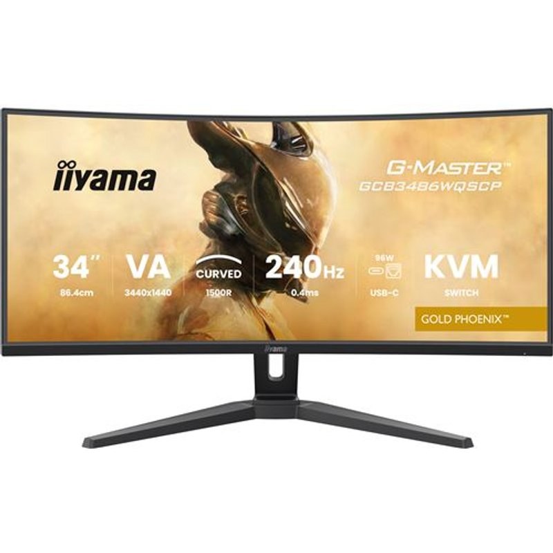 Écran PC Gaming Iiyama G-Master™ GCB3486WQSCP-B1 Gold Phoenix™ 34" incurvé 240 Hz UWQHD