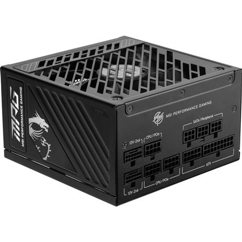 Alimentation PC modulaire MSI MPG A1250GS PCIE5 1250W 80 PLUS Gold noir