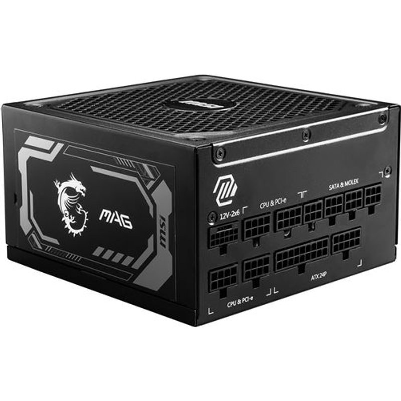 Alimentation PC modulaire MSI MAG A1000GL PCIE5 1000W 80 PLUS Gold noir