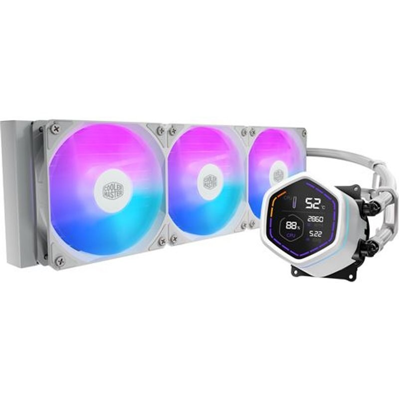 Kit Watercooling CPU Cooler Master MasterLiquid Core Nex Digital 360 ARGB blanc