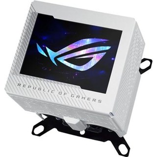 Waterblock CPU ASUS ROG RYUJIN III blanc avec écran LCD couleur de 3,5"