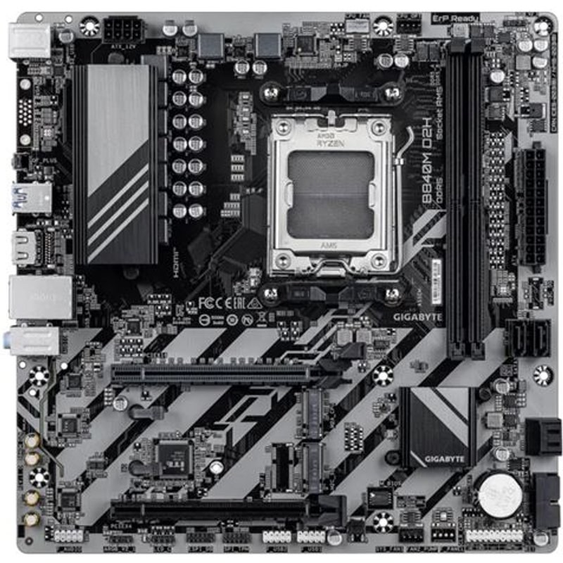 Carte mère Gigabyte B840M D2H micro ATX Socket AM5 Chipset AMD B840
