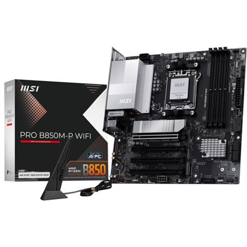 Carte mère MSI PRO B850M-P Wi-Fi micro ATX Socket AM5 Chipset AMD B850