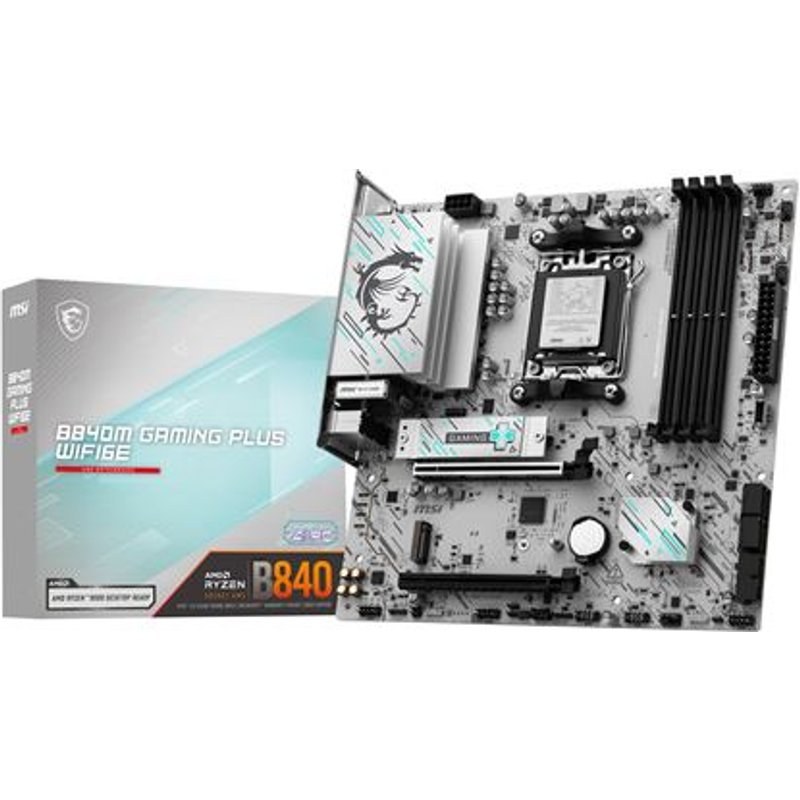 Carte mère MSI B840M GAMING PLUS WIFI6E micro ATX Socket AM5 Chipset AMD B840