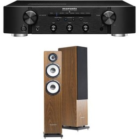 Un ampli Marantz PM6007 Noir + une paire d'enceintes colonne Cabasse Jersey MT32/2 Edition