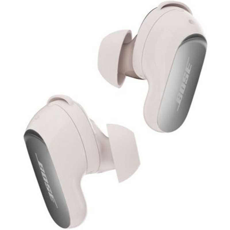 Oreillettes écouteurs sans fil Bose QuietComfort Ultra 2ème génération avec réduction active du bruit Blanc et Argent