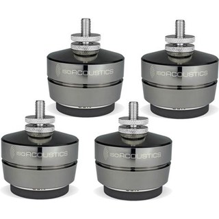 Pack 4 pieds isolants pour enceintes Iso Acoustics Gaia I Gris et noir
