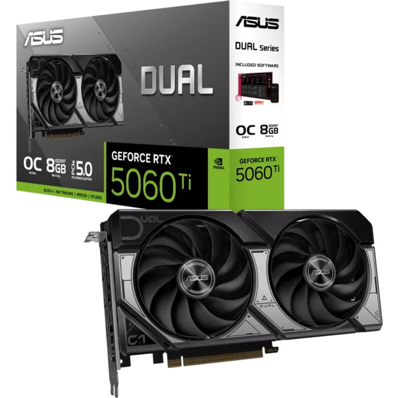 Carte graphique ASUS DUAL NVIDIA GeForce RTX 5060 Ti 8G OC