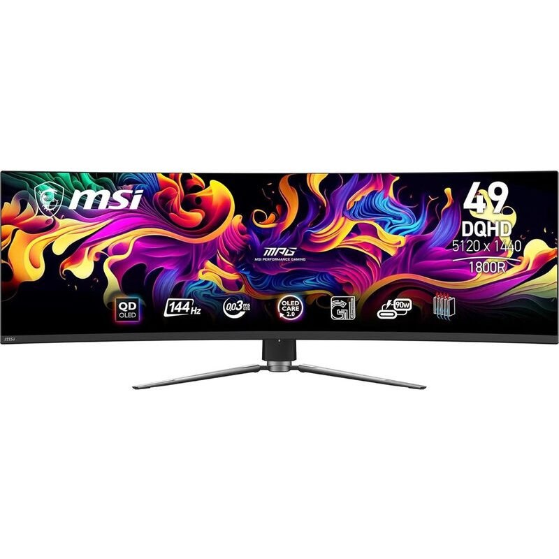 Écran PC Gaming MSI MPG 491CQP QD-OLED 49" Incurvé DQHD Noir
