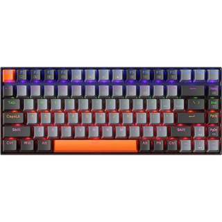 Machenike K500A-B84 Clavier filaire 75 %, disposition QWERTY US, interrupteur rouge