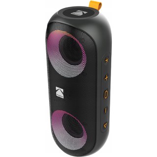 Kodak Enceinte portable sans fil 2 x 10 W IPX6 - Batterie rechargeable : 7,4 V/2000 mAh