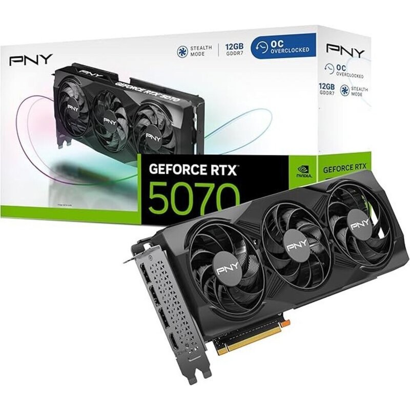 Pny Geforce RTX 5070 Carte Graphique Triple Ventilateur