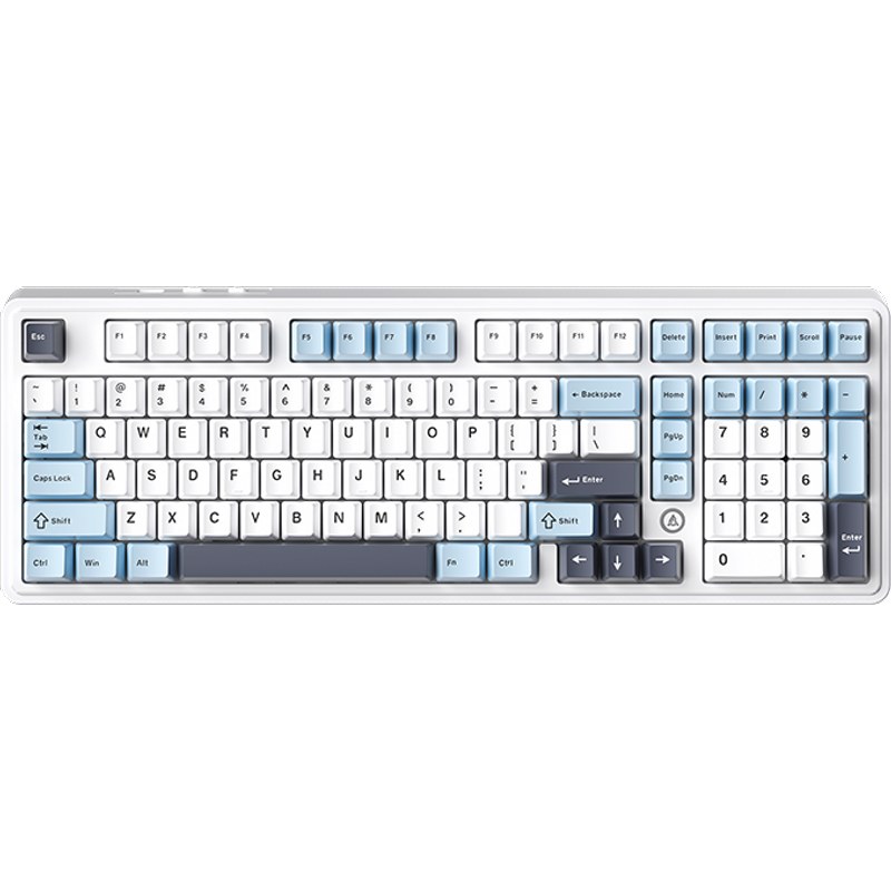 AJAZZ AK980 V2 Clavier de jeu mécanique sans fil, disposition QWERTY à 98 %, interchangeable