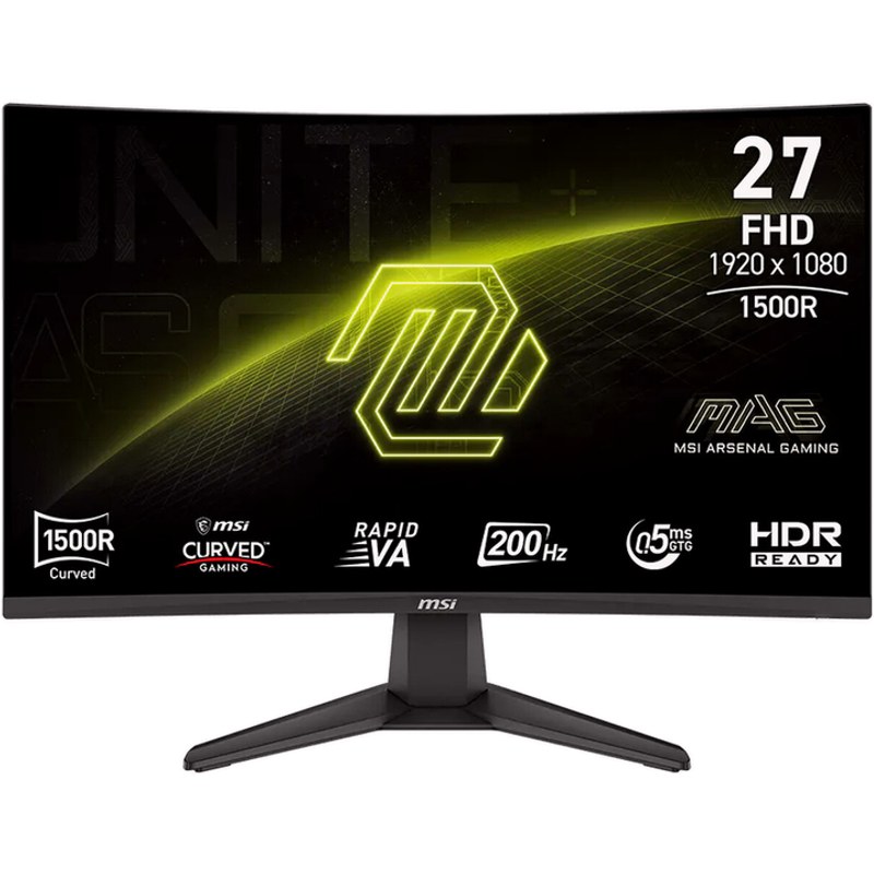MSI Moniteur MAG 276CF E20 27 pouces incurvé pour le jeu 200 Hz 0,5 ms