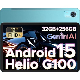 DOOGEE Tab E3+ Android 15 Tablette 12 pouces FHD+, avec carte SIM, Helio G100 octa-cœur IA