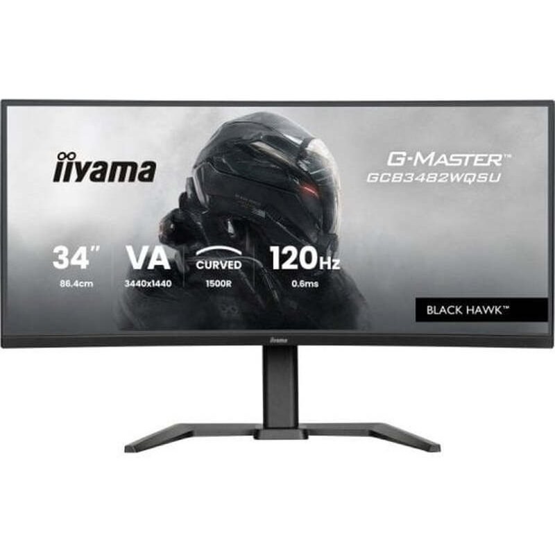 Écran PC Gaming Iiyama G-Master™ Black Hawk™ GCB3482WQSU-B1 34" incurvé 120 Hz UWQHD