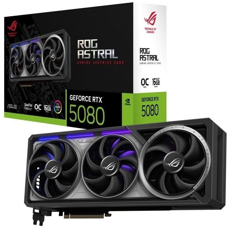 ASUS Carte Graphique ROG Astral NVIDIA GeForce RTX 5080 16G Oc
