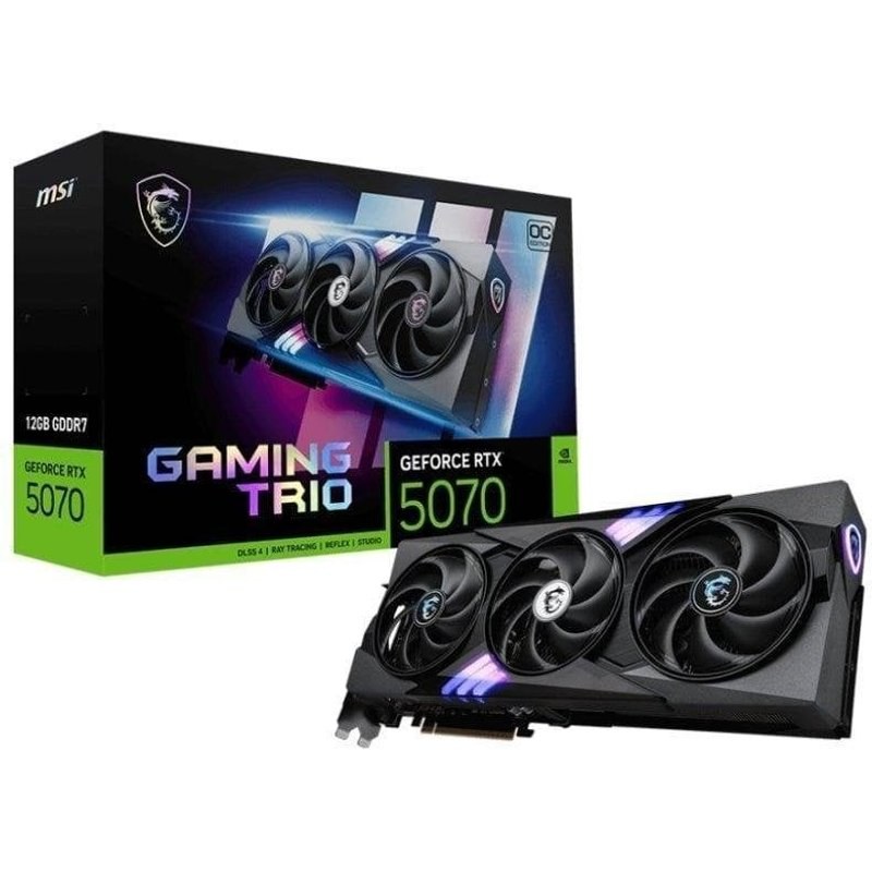 MSI Carte Graphique NVIDIA GeForce RTX 5070 12G Gaming Trio Oc