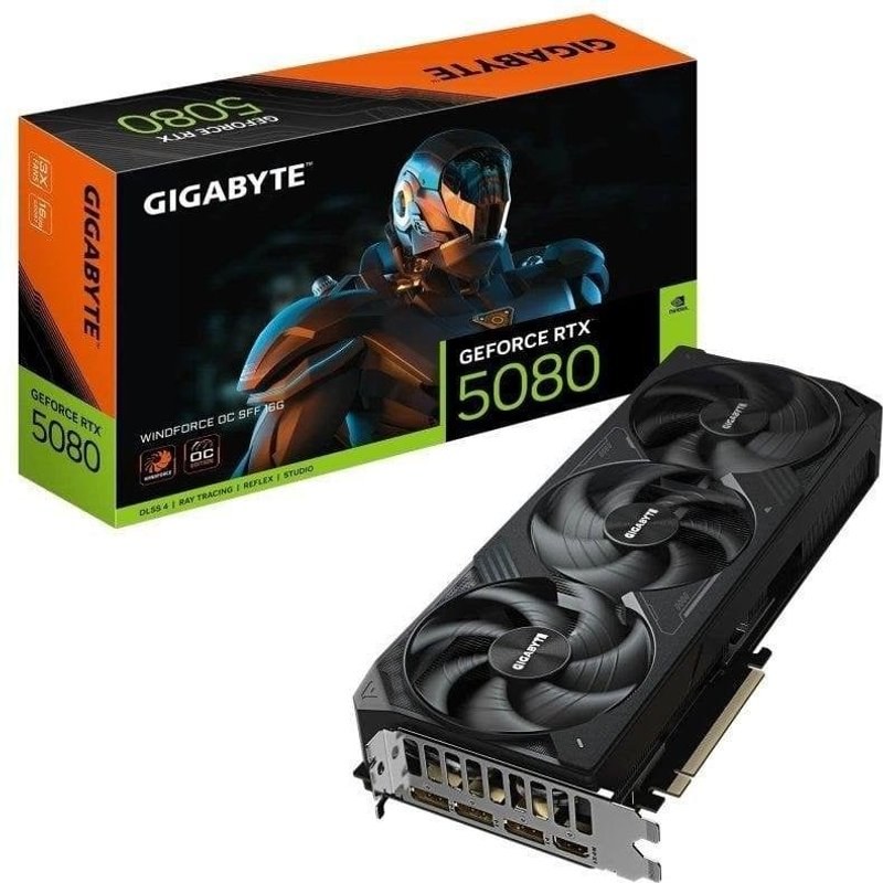 Gigabyte Carte Graphique NVIDIA GeForce RTX 5080 Windforce Oc Sff 16G