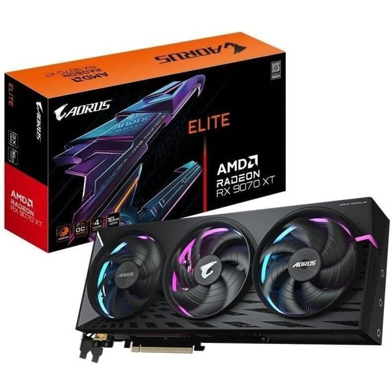 AMD Carte Graphique Gigabyte Radeon RX 9070 Xt Elite 16G