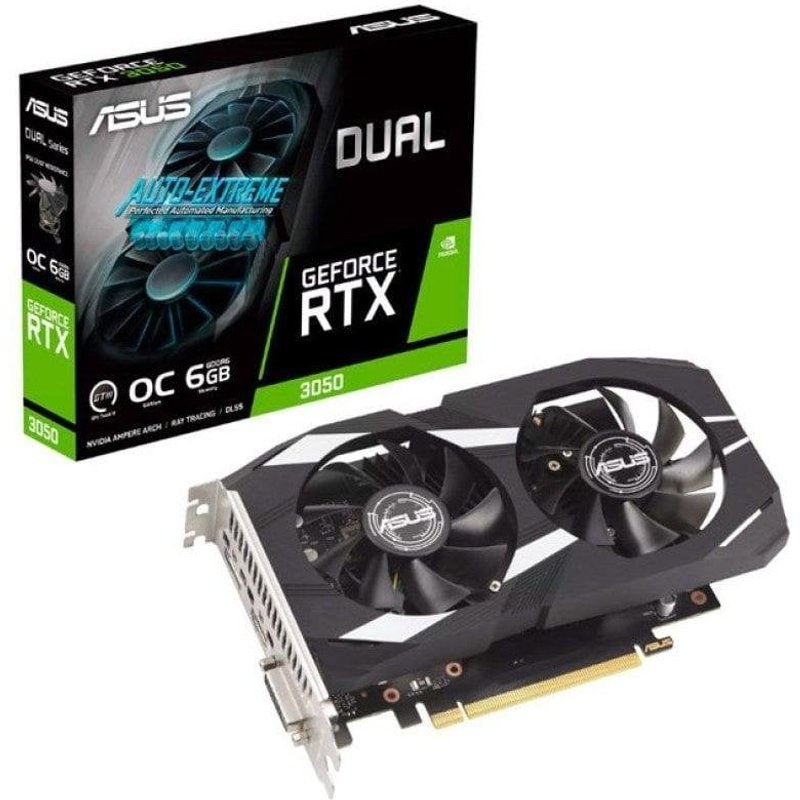 ASUS Carte Graphique NVIDIA GeForce RTX 3050 Dual RTX3050 O6G