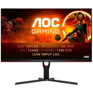 Écran PC gaming Aoc U32G3X/BK 31,5" 144 Hz 4K UHD Noir et rouge
