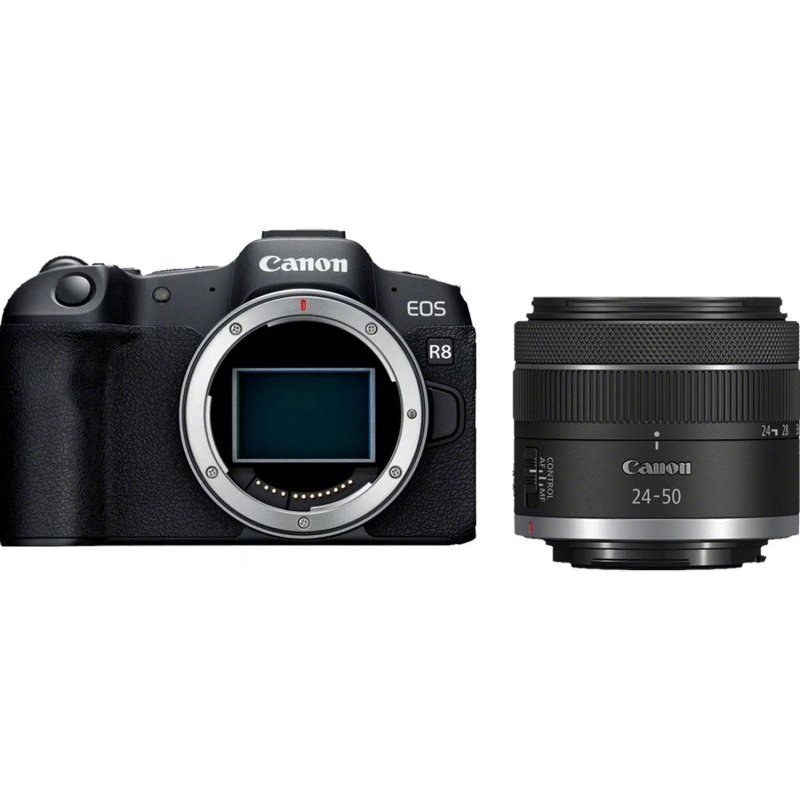 Canon Appareil Photo Hybride Eos R8 Plus Rf 24 50 mm F Is Stm