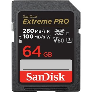 Carte mémoire SD SanDisk Extreme Pro SDXC UHS-II U3 CLASS10 64 Go