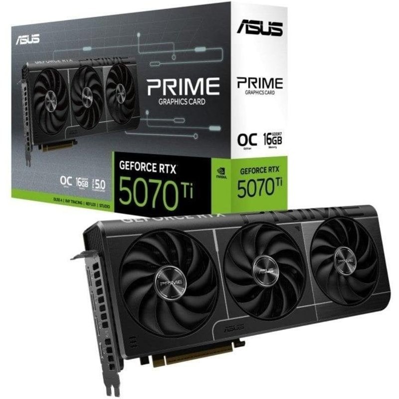 ASUS Carte Graphique Prime NVIDIA GeForce RTX 5070 Ti 16G Oc