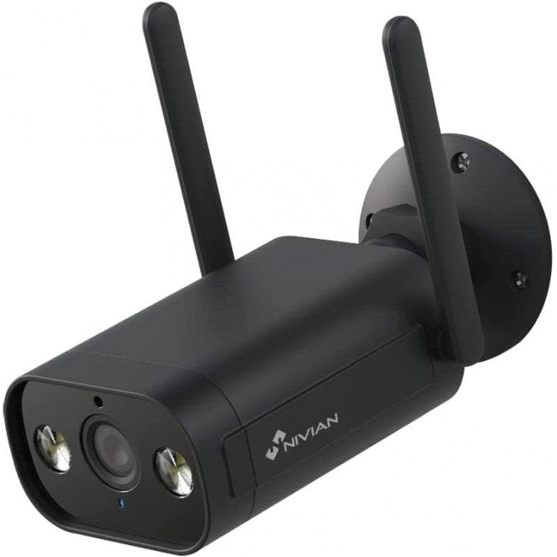 Caméra de surveillance Nivian NVS-IPC-02B-L 2K Vision Nocturne Extérieure Détection IA Audio