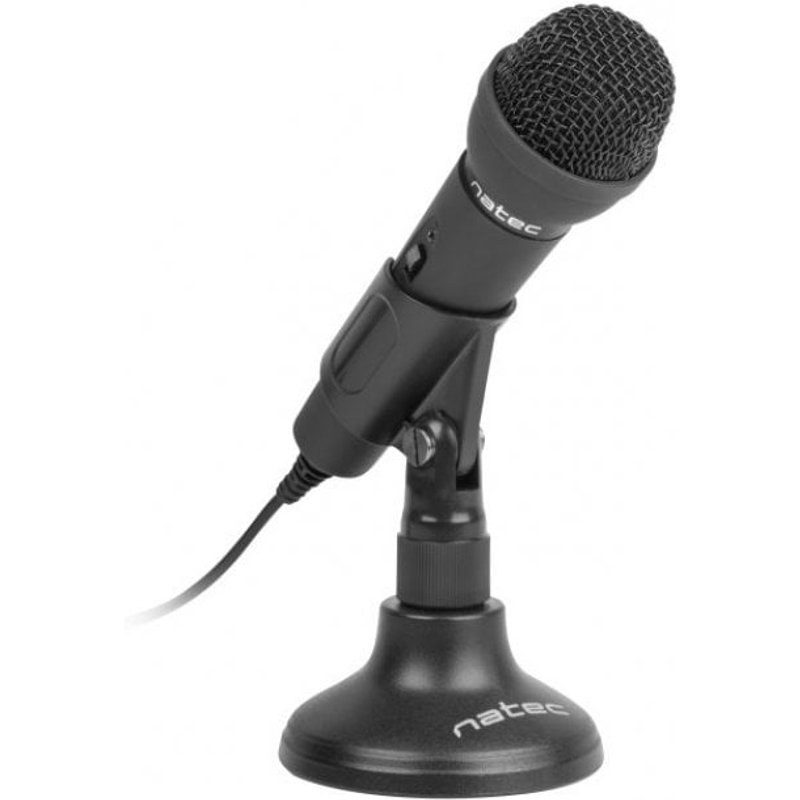 Natec Adder Microphone à condensateur Noir