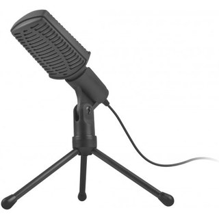 Natec ASP Microphone à condensateur cardioïde noir