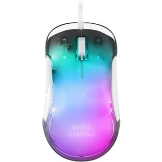 Mars Gaming MMGLOWW RGB Souris Gaming 12800 DPI Blanc