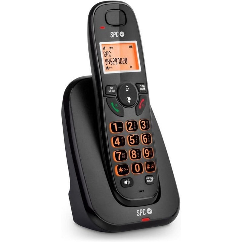 SPC Kairo Téléphone Fixe Sans Fil Grandes Touches Noir