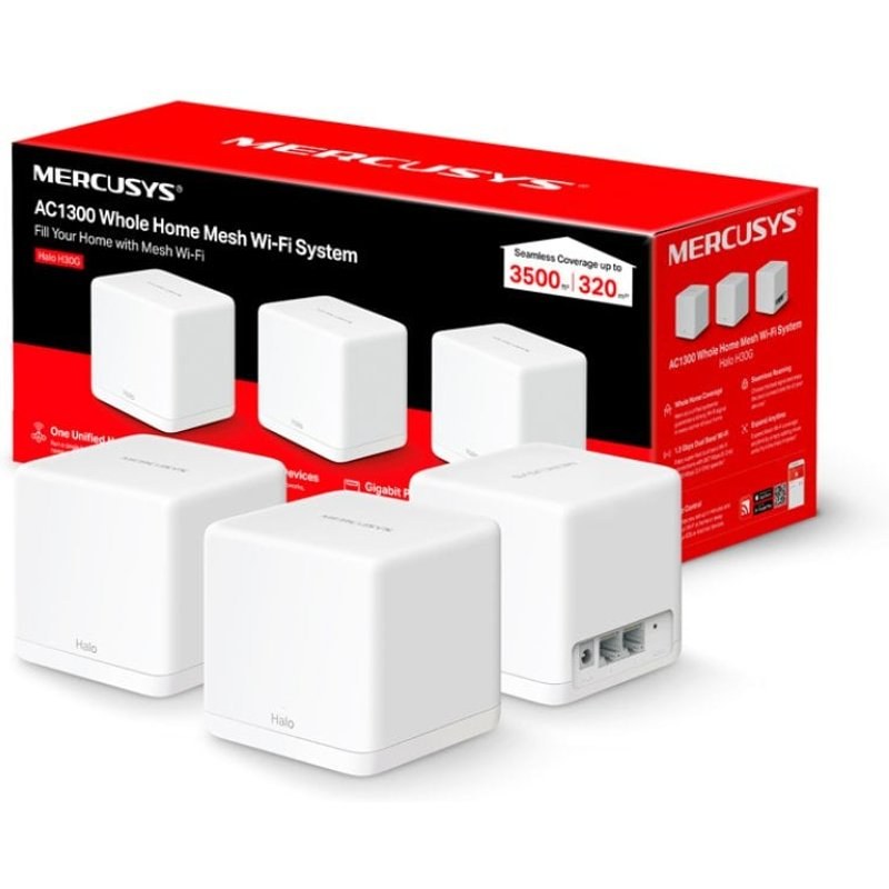 Mercusys Halo H30G (Pack 3) Système Wi-Fi Gigabit Mesh AC1300 double bande