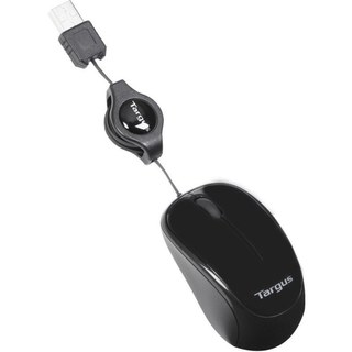 Targus AMU75EU Souris USB rétractable 1000 DPI Noir