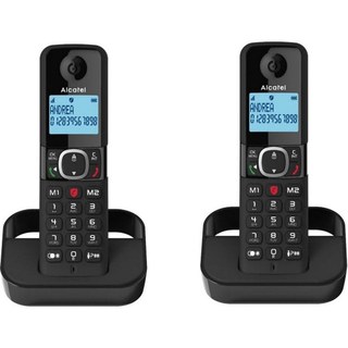 Téléphones fixes sans fil Alcatel F860 Duo Noir