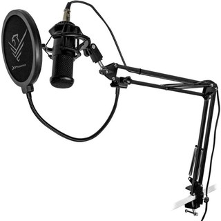 Microphone de streaming cardioïde Phoenix Streamcast Pro avec bras extensible