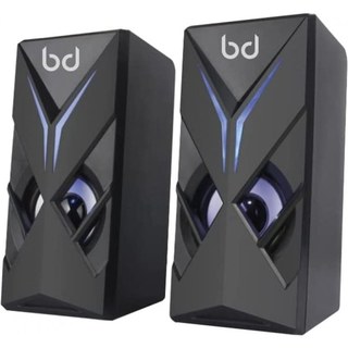 Biwond Speak Bleu Noir Enceinte Gaming LED 3W