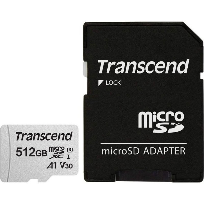 Transcend 300S MicroSDXC 512 Go UHS-I U3 V30 A1 Classe 10